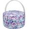 SINGER&#xAE; Premium Large Aztec Print Round Sewing Basket with Zipper Pouch